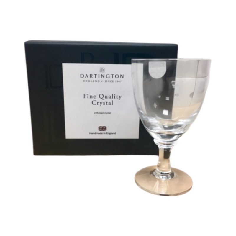 Princess Crown Engraved Crystal Wine Chalice