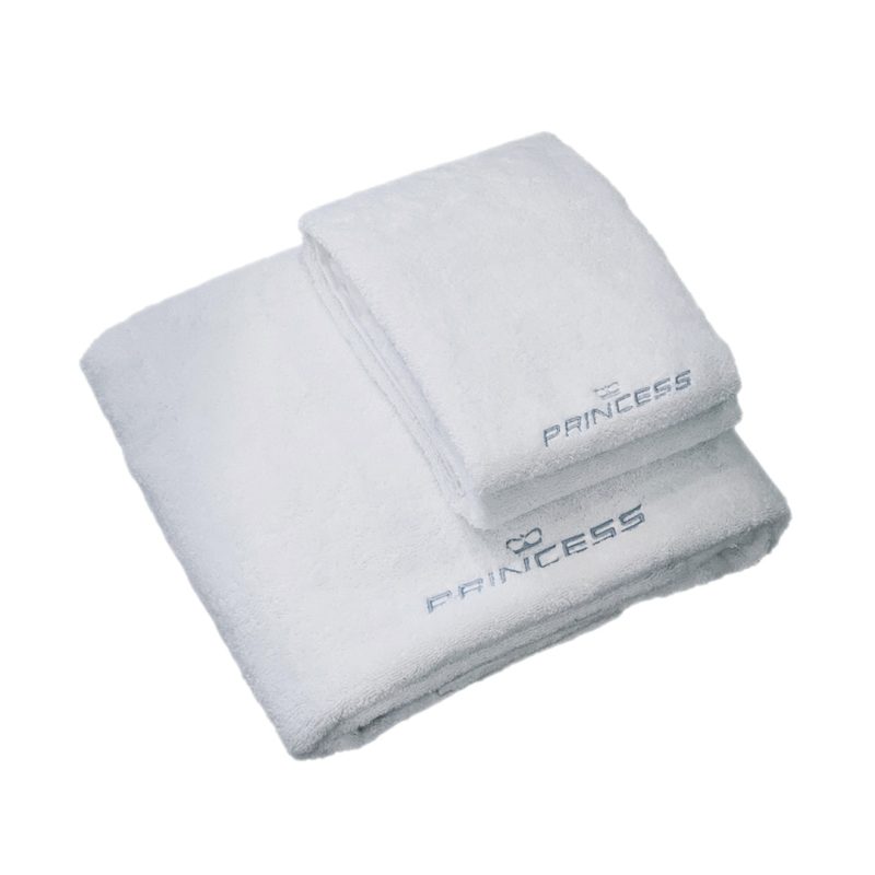 Princess Bath Towel Set - White