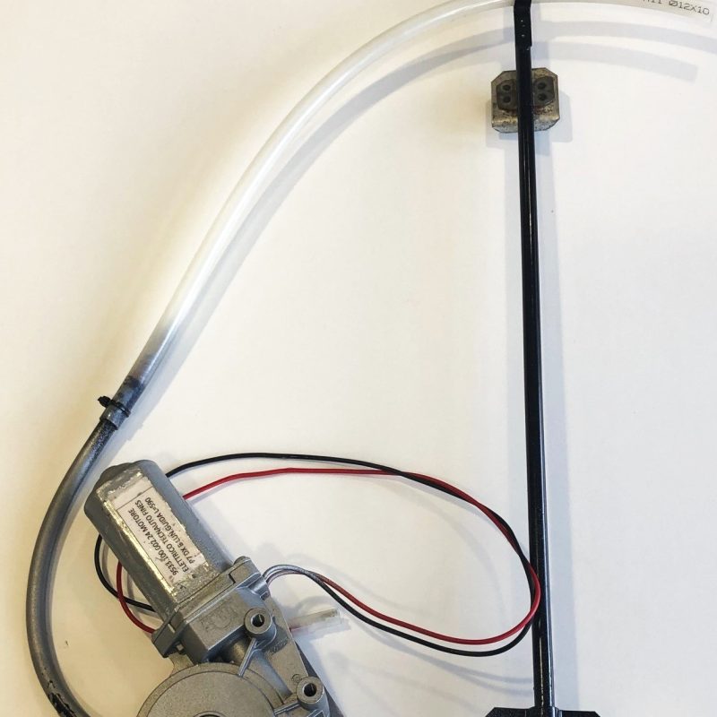 V53 & V56  Left – Window Regulator & Motor –  390mm tall tube