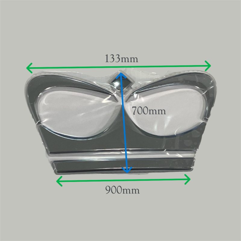 Princess abs chrome crown badge – only fits to original illuminated crown backing