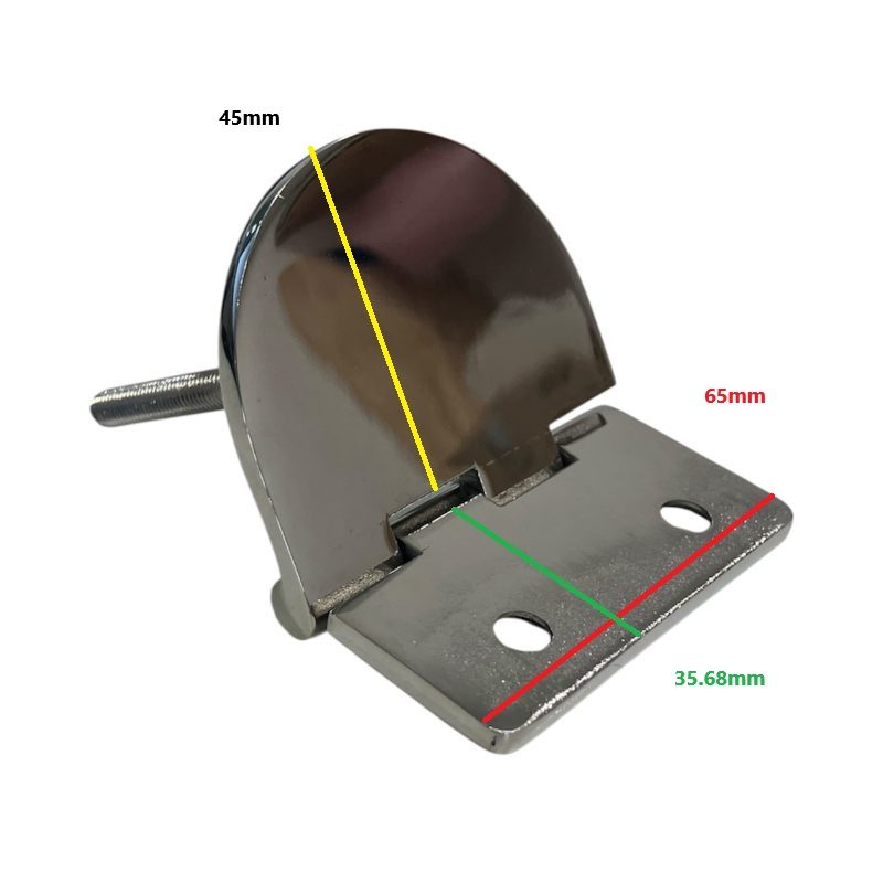 Princess Engine hatch D hinge  stainless steel